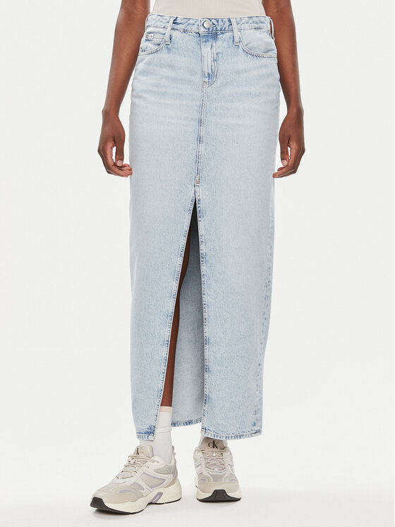 Calvin Klein Jeans Calvin Klein Jeans Farmer szoknya J20J222814 Kék Regular Fit