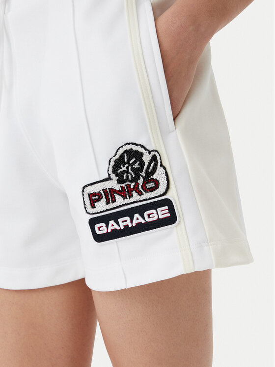 PINKO PINKO Sporta šorti Max Shorts Interlock Tecni 105271 A2MD Balts Regular Fit