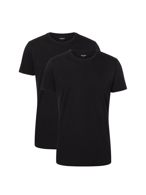 Camano Camano T-Shirt 385 Czarny Classic Fit
