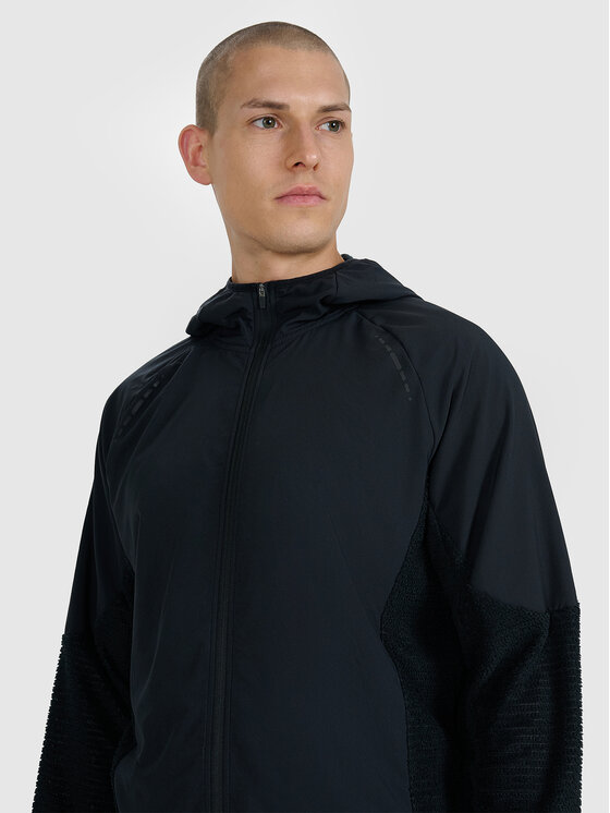 4F 4F Bluza techniczna TRAIL RUNNING Czarny Regular Fit