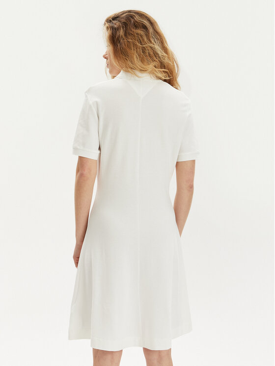 Tommy Hilfiger Tommy Hilfiger Rochie de vară WW0WW41567 Alb Regular Fit