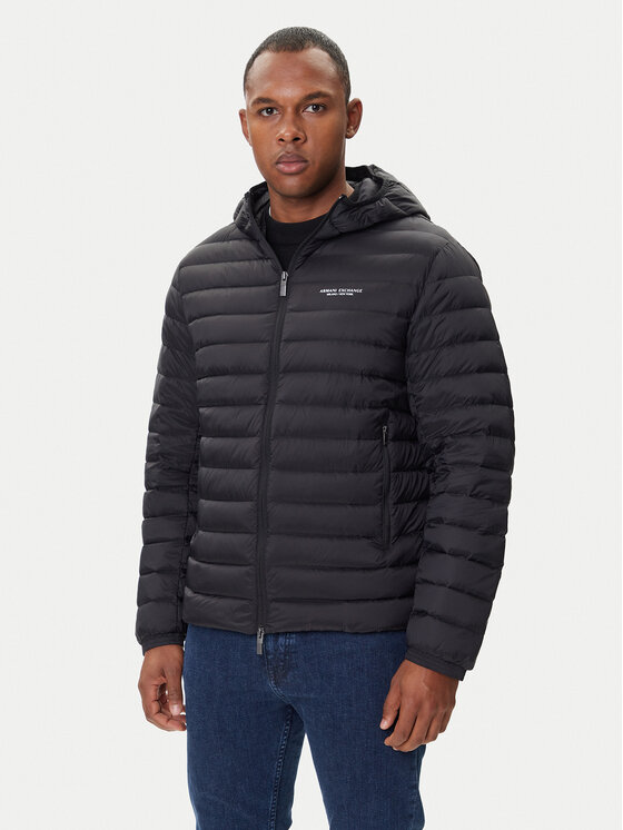 Armani Exchange Armani Exchange Pehelykabát XM001577 AF16927 UC001 Fekete Regular Fit