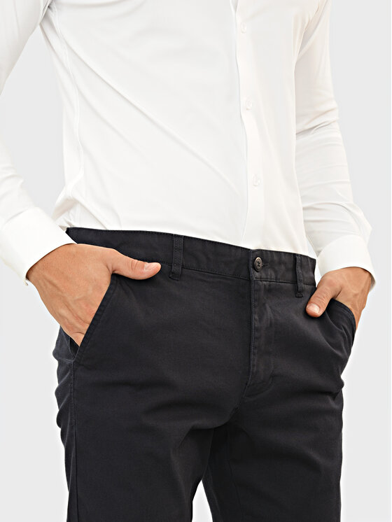 Evenemen Evenemen Chinosy Borgo Granatowy Slim Fit