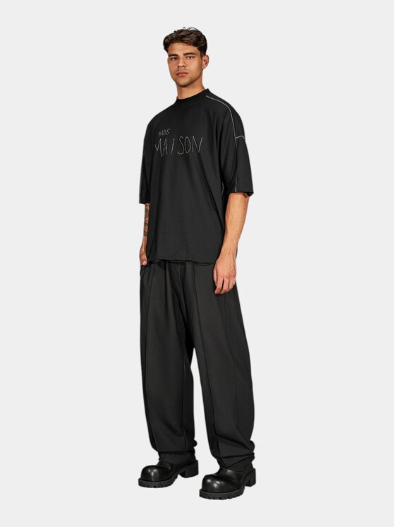 MADE BY SOCIETY MADE BY SOCIETY T-Shirt Deep - T17706 Czarny Basic Fit