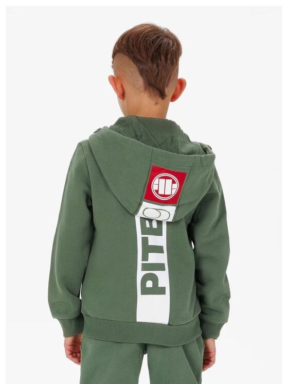 PITBULL PITBULL Bluza Hilltop Junior Zielony Regular Fit