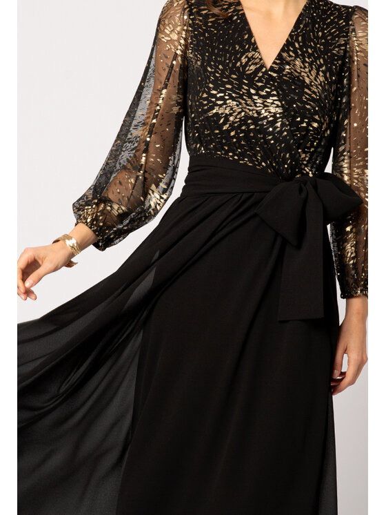 LIDIA KALITA LIDIA KALITA Sukienka wieczorowa Camille Czarny Flare Fit