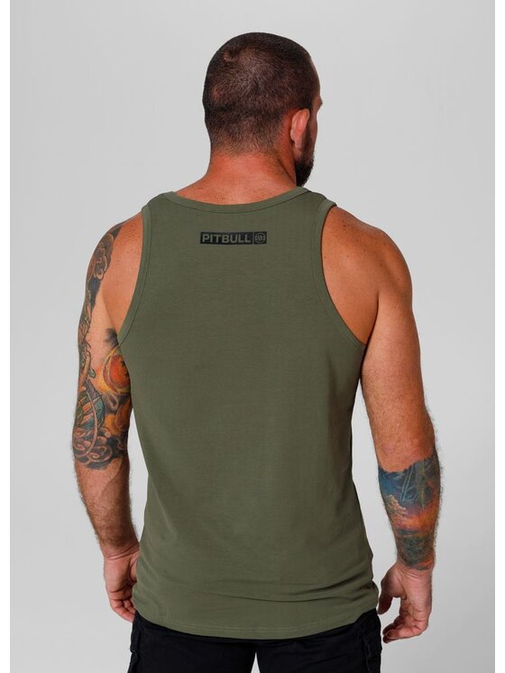 PITBULL PITBULL Tank top Tank Zielony Regular Fit