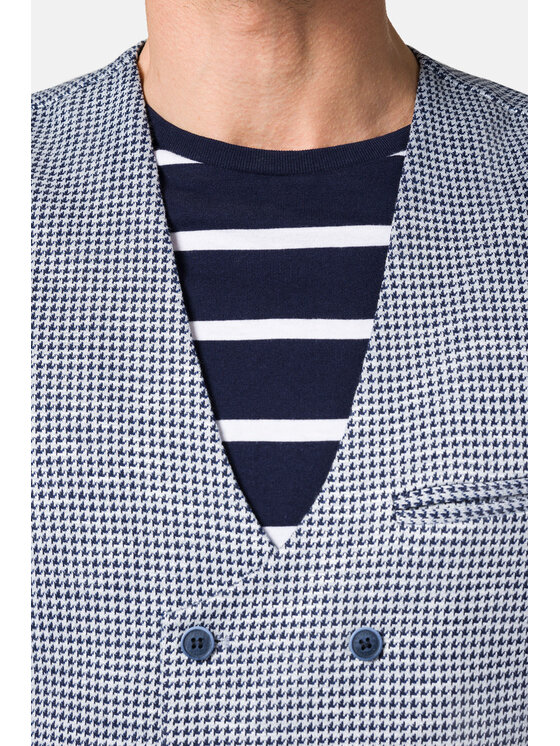Lancerto Lancerto Kamizelka Monteria KA131123000010 Niebieski Slim Fit