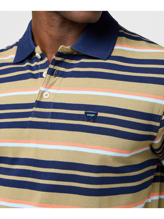 Wrangler Wrangler Polo 112371510 Zielony Regular Fit
