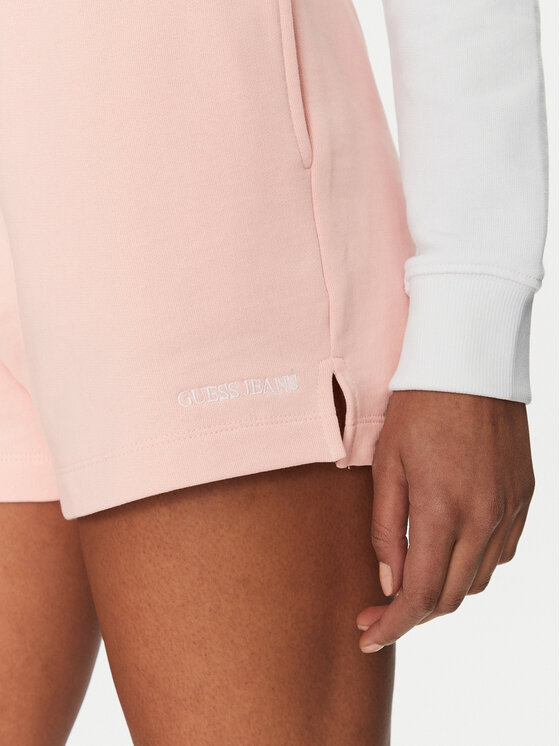Guess Jeans Guess Jeans Pantaloncini sportivi W5GD0O K68I4 Rosa Relaxed Fit