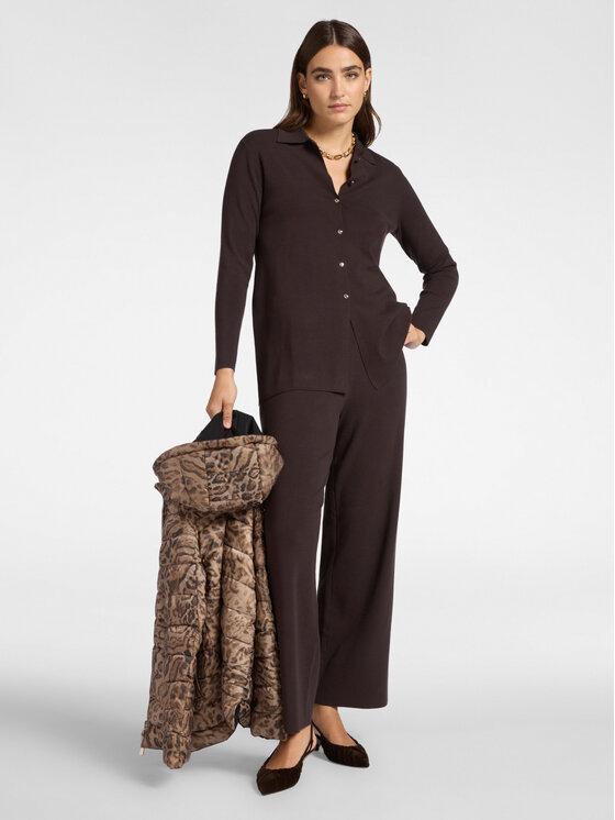 Elena Mirò Elena Mirò Pantaloni di tessuto P618Z000118N032 Marrone Regular Fit
