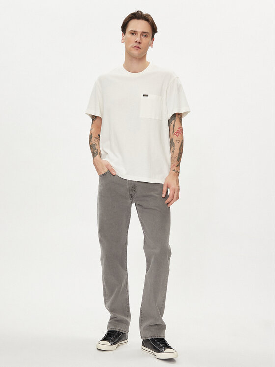 Lee Lee Tričko 112342986 Écru Regular Fit