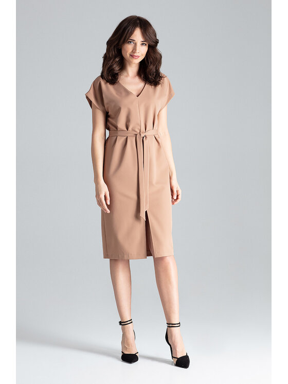 Lenitif Lenitif Vestito L032 Marrone Regular Fit