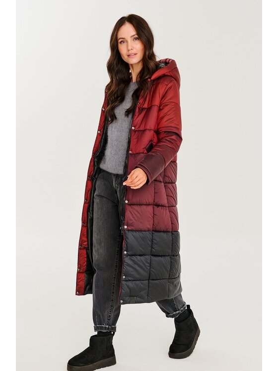 NAOKO NAOKO Kurtka zimowa Helsinki Ruby Czerwony Regular Fit