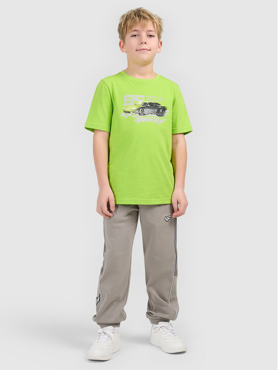 4F 4F T-Shirt ESPORTS RACING Zielony Regular Fit
