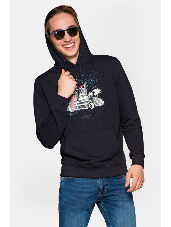 Lancerto Lancerto Bluza Enzo Granatowy Regular Fit