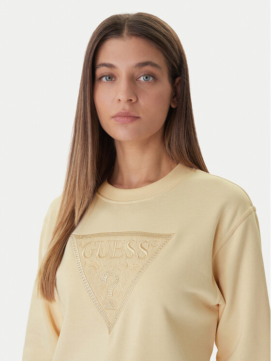 Guess Guess Felpa W6GQ09 K3183 Rosa Regular Fit
