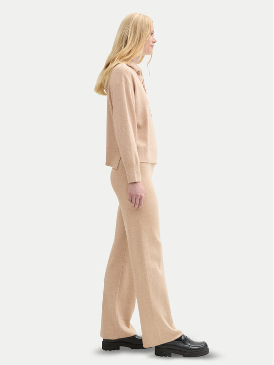 Tom Tailor Denim Tom Tailor Denim Strickhose 1043355 Beige Straight Fit