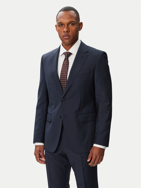 BOSS BOSS Костюм H-Huge 50569798 Тъмносин Slim Fit