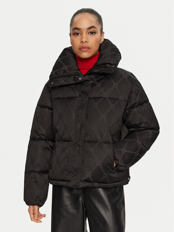 HUGO HUGO Télikabát Fary-3 50528397 Fekete Regular Fit