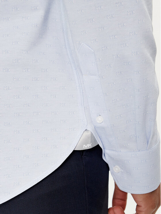 Michael Kors Michael Kors Camicia MK0DS01263 Celeste Slim Fit