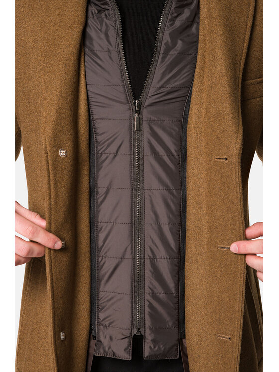 Lancerto Lancerto Płaszcz wełniany Wolfsburg KU054222000012 Beżowy Regular Fit