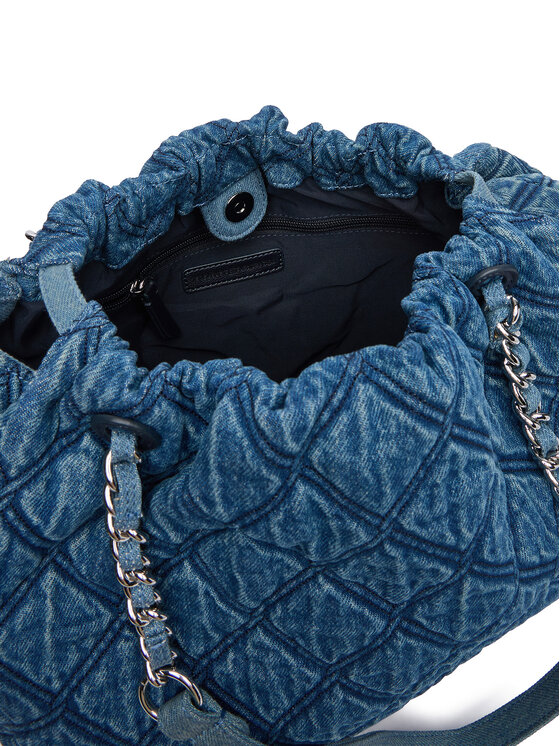 Tommy Hilfiger Tommy Hilfiger Ročna torba Th Feminine Tote Denim AW0AW18866 Modra
