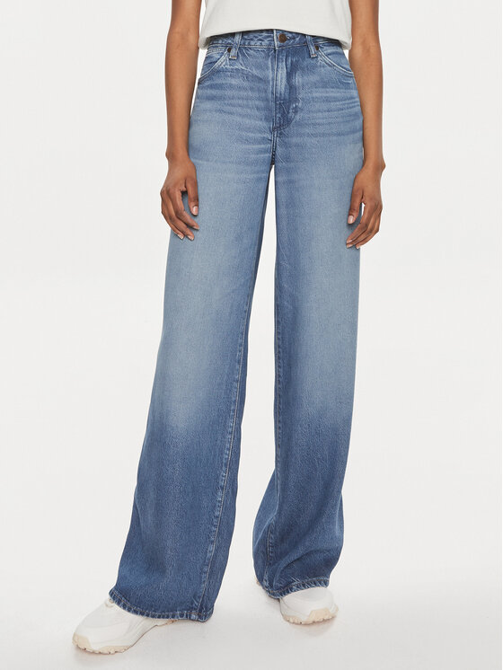 Wrangler Jeans hlače World Wide 112352301 Modra Wide Leg