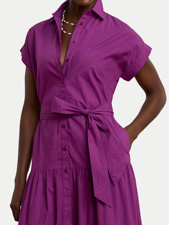 LAUREN RALPH LAUREN LAUREN RALPH LAUREN Košilové šaty 200970821001 Fialová Regular Fit