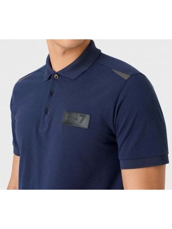 EA7 Emporio Armani EA7 Emporio Armani Tričko 6RPF24 PJ5SZ 1554 Tmavomodrá Regular Fit