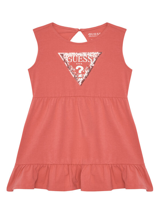Guess Guess Sukienka codzienna A5GK06 K6YW4 Pomarańczowy Regular Fit