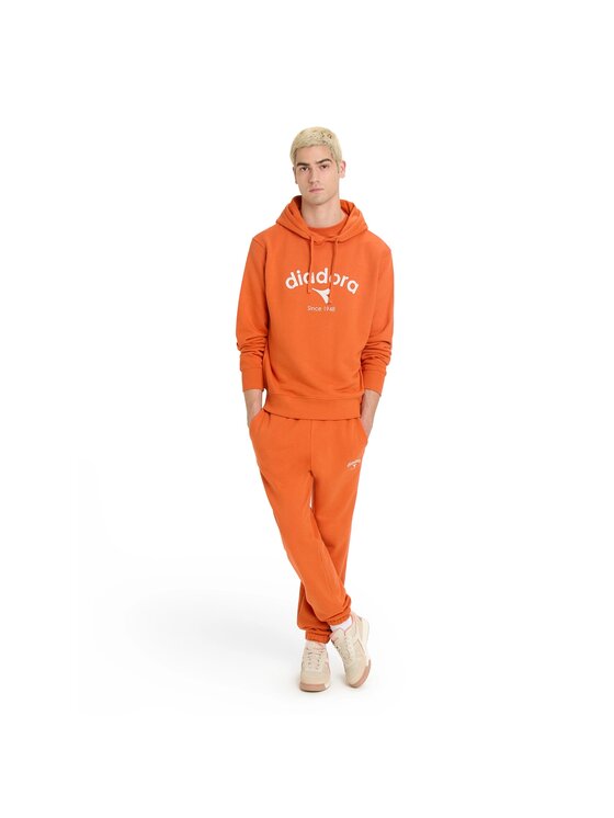 Diadora Diadora Bluza HOODIE ATHL. LOGO Pomarańczowy Loose Fit