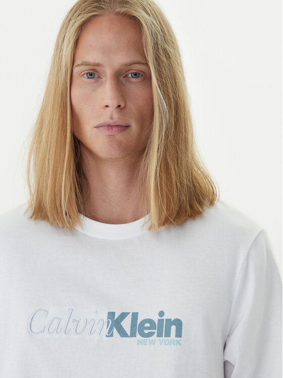 Calvin Klein Calvin Klein T-Shirt LV04RD822G Biały Regular Fit