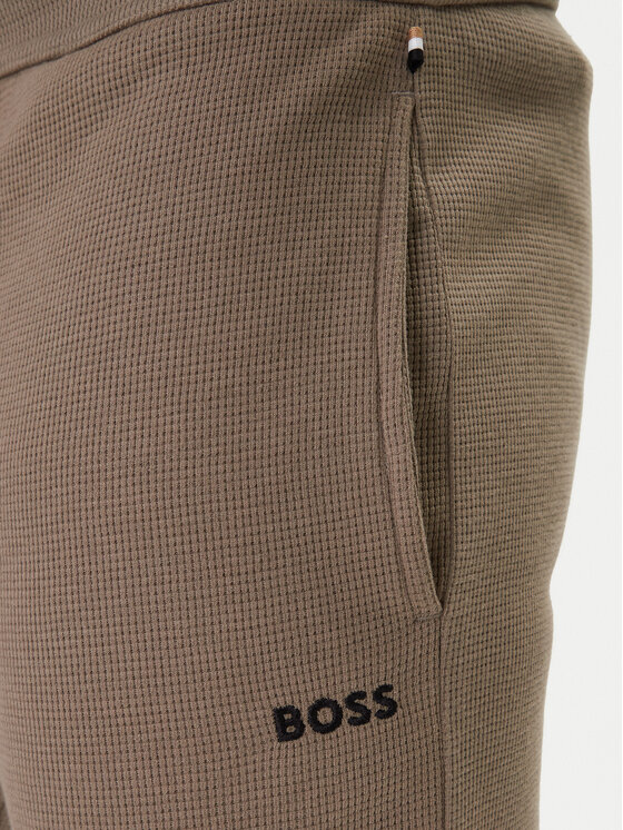 BOSS BOSS Teplákové nohavice Waffle 50535878 Hnedá Regular Fit