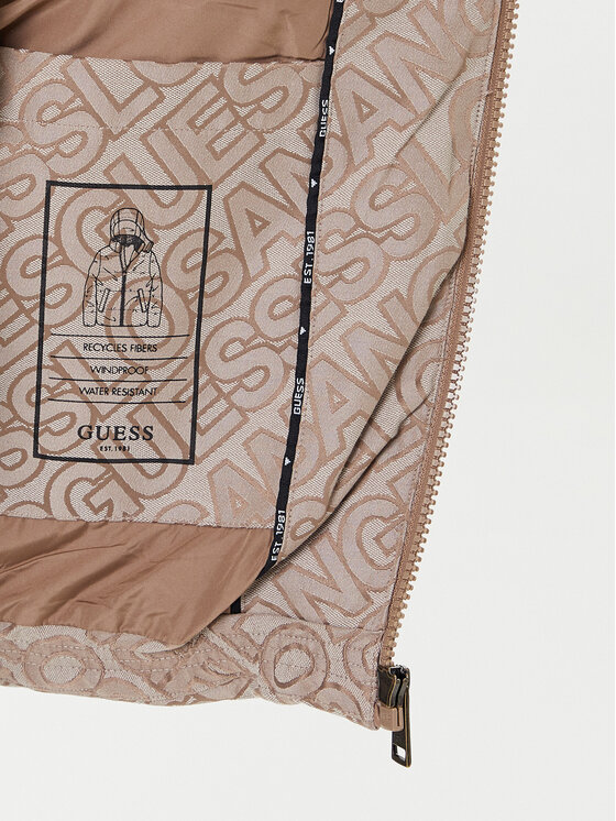 Guess Guess Μπουφάν χειμωνιάτικο M5BL2D W2752 Μπεζ Regular Fit