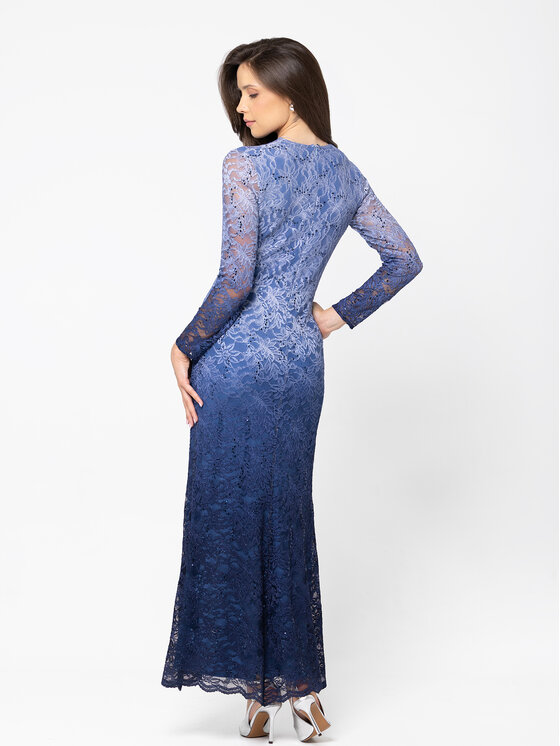LIDIA KALITA LIDIA KALITA Sukienka wieczorowa Amalfi Niebieski Slim Fit