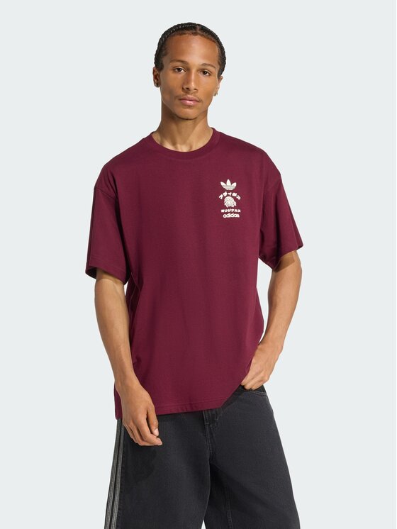 adidas adidas T-Shirt 156523 Czerwony Oversize