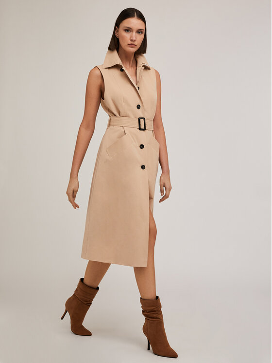 Motivi Motivi Cappotto 0059Q000559N012 Écru Regular Fit