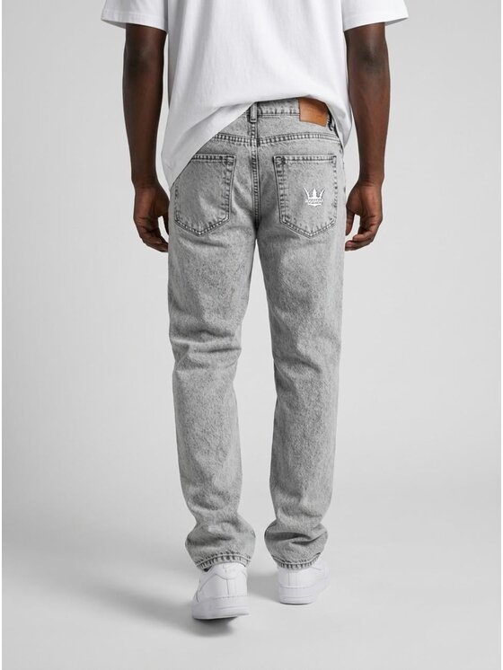 Jigga Wear Jigga Wear Jeansy Klasyczne 131769 Szary jasny Regular Fit
