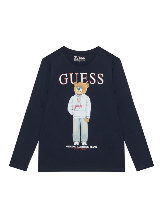 Guess Bluză L6YI20 K3752 Bleumarin Regular Fit