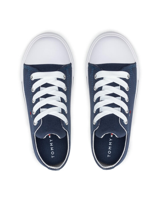 Tommy Hilfiger Tommy Hilfiger Trampki Low Cut Lace-Up Sneaker T3X4-30692-0890 M Granatowy