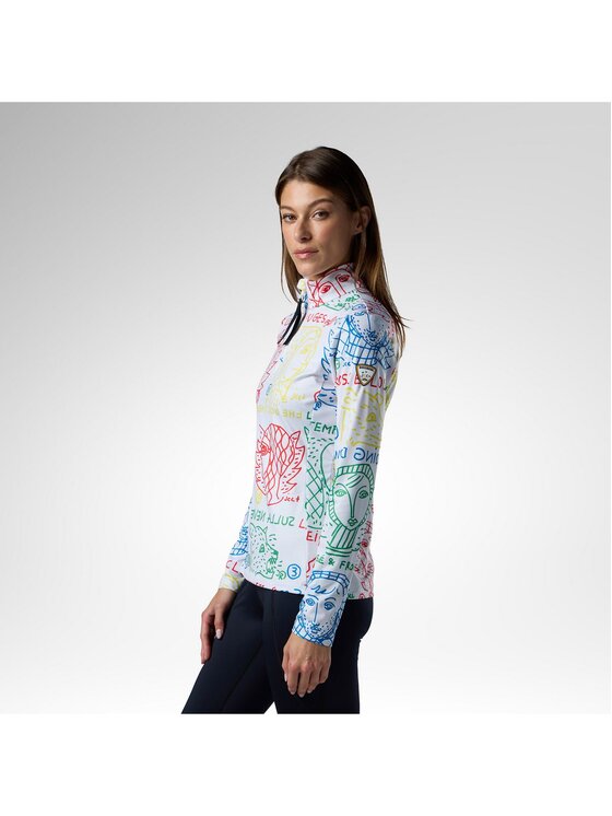 Rossignol Rossignol Bluza techniczna W Jcc Quarter Zip First Layer Kolorowy Slim Fit