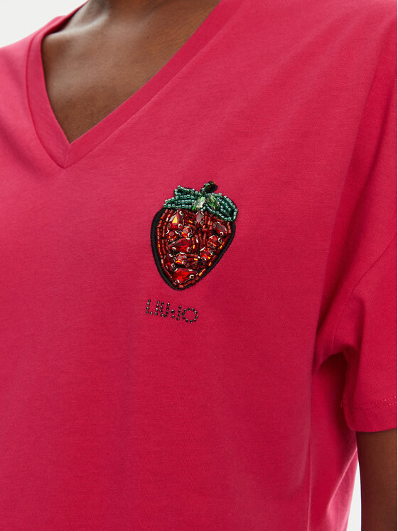 Liu Jo Liu Jo T-Shirt WA5366 JS904 Rosa Regular Fit