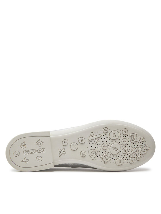 Geox Geox Baleriny Jr Plie' J4555D 00044 C1007 D Srebrny