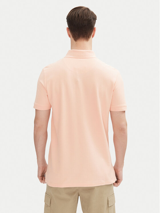 INDICODE INDICODE Polo Wadim 40-913 Różowy Regular Fit