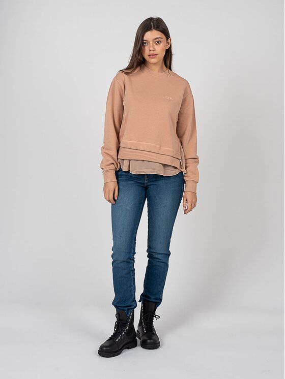 Diesel Diesel Μπλούζα A09941-0JMAA Μπεζ Regular Fit