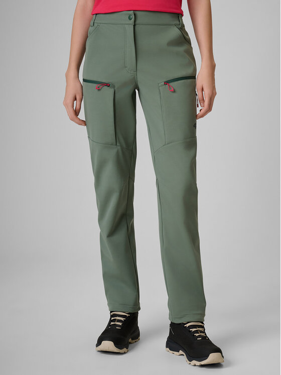 4F 4F Spodnie outdoor TREKKING Khaki Regular Fit