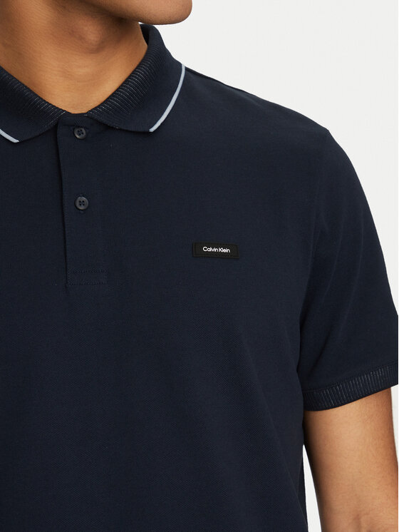 Calvin Klein Calvin Klein Polo K10K114141 Granatowy Regular Fit