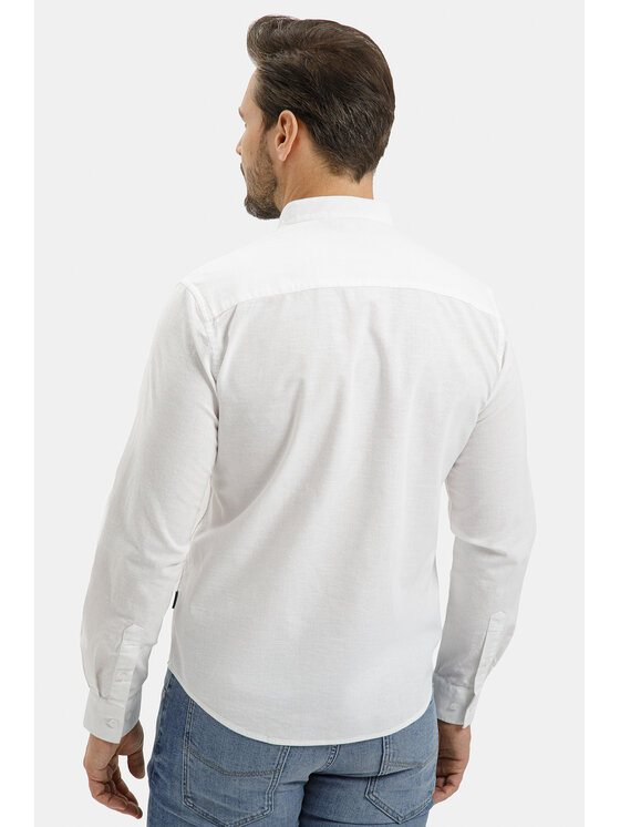 Cross Jeans Cross Jeans Koszula 35627-008 Biały Regular Fit
