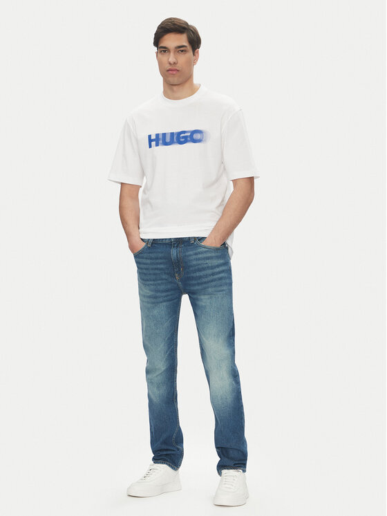 HUGO HUGO Jeansy Ash 50541564 Niebieski Slim Fit